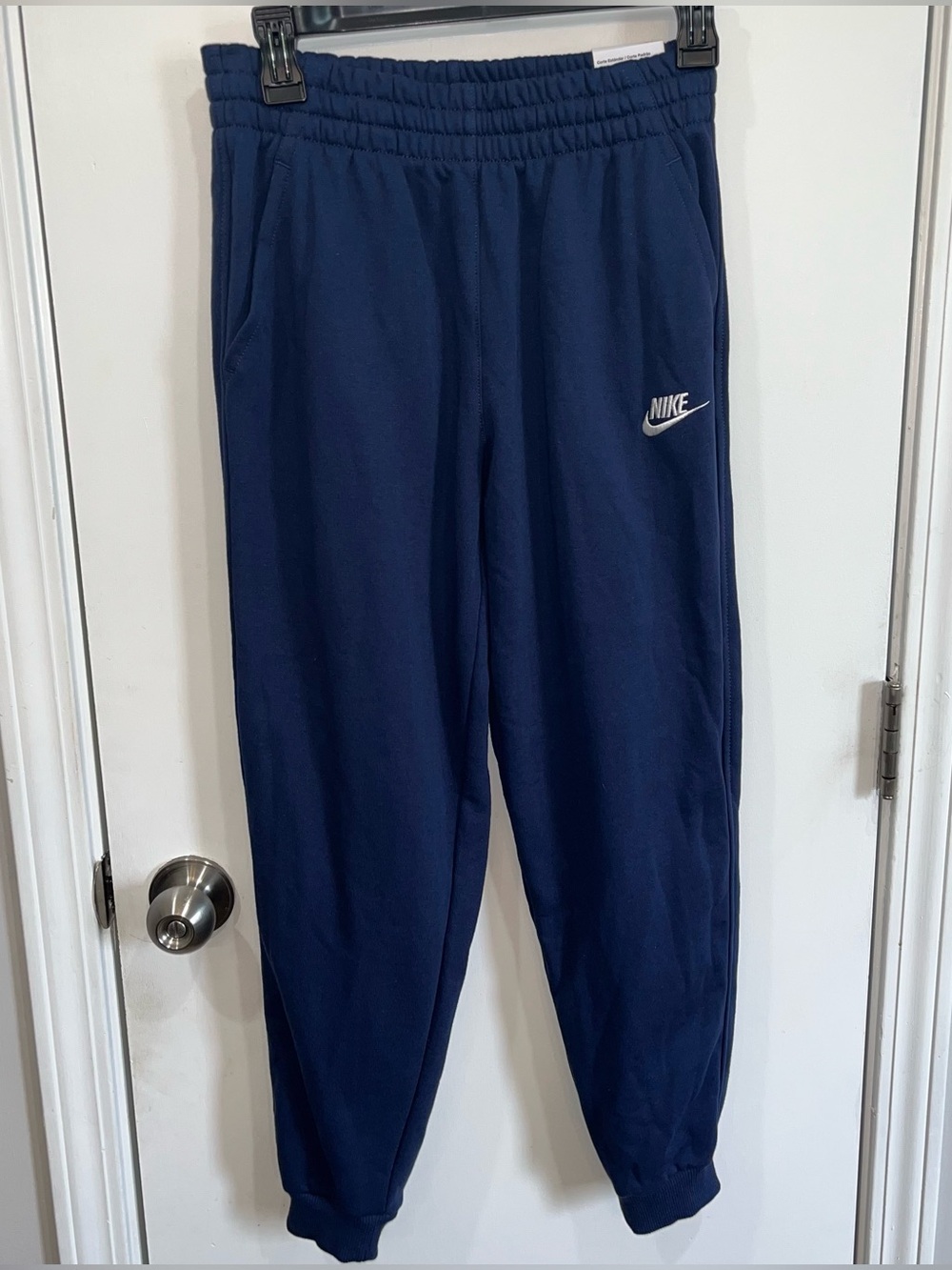 NWT Nike Kids Size Large Standard Fit Navy Blue Jogger Sweat Pants